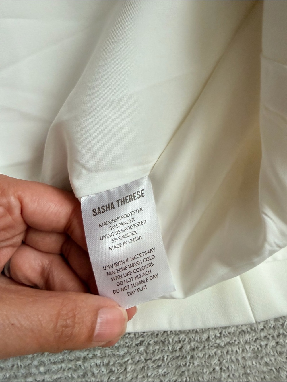 Sasha Therese Melody Sleeveless White Button-Front Mini Dress - Picture 8 of 12